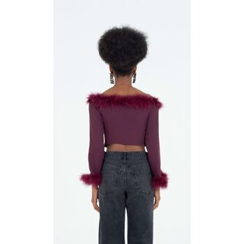 Top bordeaux plumes / Party Decadence 5