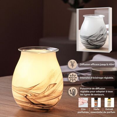 Soft Heat Diffuser - Calorya n°11 - in Glass - Diffusion and Lamp - Aromatherapy Accessory - Decoration and Gift Idea