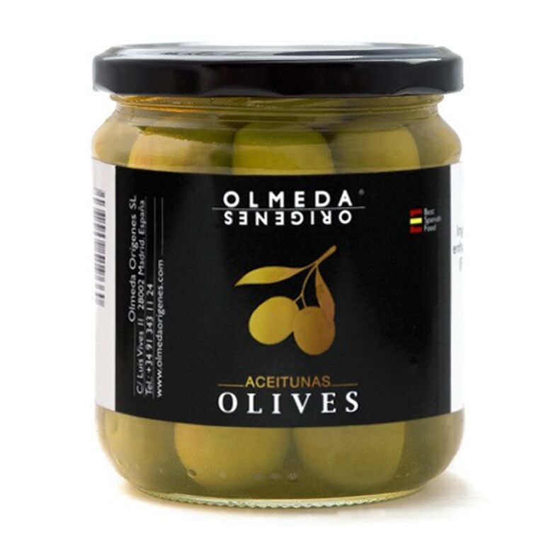 Tela Visillo cocina olivas verde