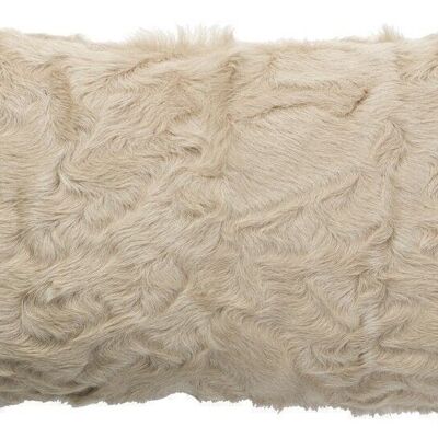 GENUINE CURLY GOAT HAIR SAND CUSHION 25X40CM GOAT