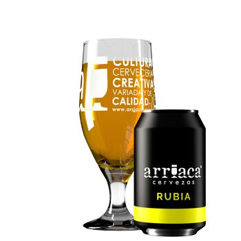 Bière Arriaca Rubia, boîte de 33 cl. 1