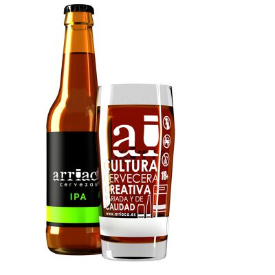 Cerveza artesanal Arriaca IPA, botella 33 cl.