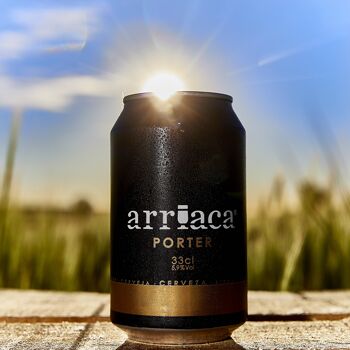 Bière artisanale Arriaca Porter, boîte de 33 cl. 2