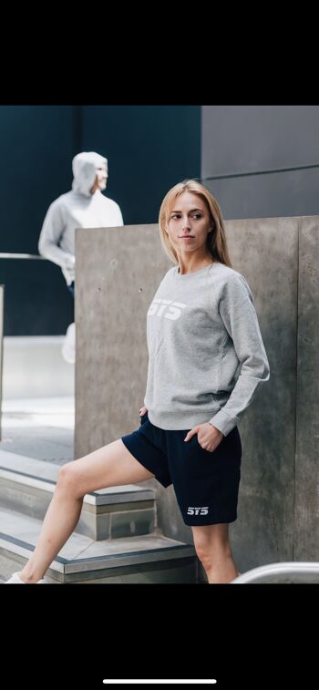 Sweat Femme Coton Bio Gris 1