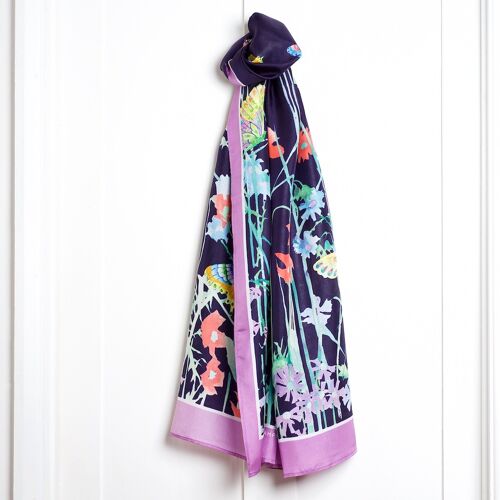 Corn Meadow Dusk Silk Scarf