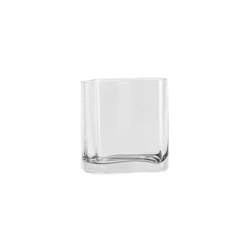 Vase design moderne en verre inspiré de CORAL + Aalto, COR20 Grey, AMber, White ou CLear 17