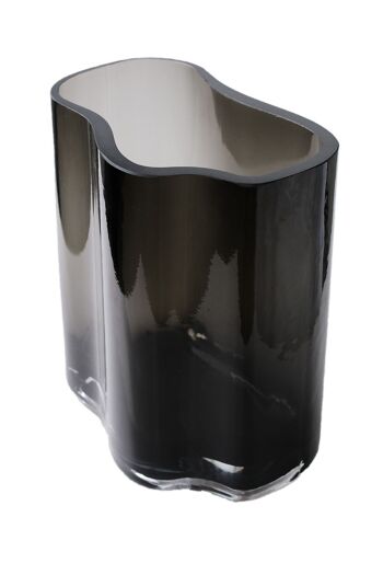 Vase design moderne en verre inspiré de CORAL + Aalto, COR20 Grey, AMber, White ou CLear 9