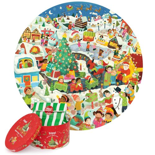 boppi 150 Piece Round Jigsaw Puzzle - Christmas BRP007