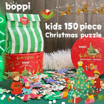 boppi Puzzle rond 150 pièces - Noël BRP007 3