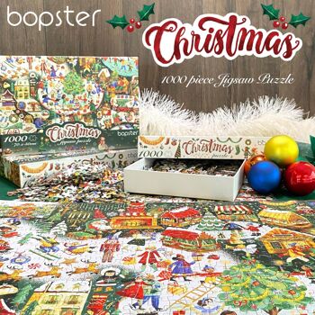 bopster Puzzle illustré de Noël 1000 pcs 3