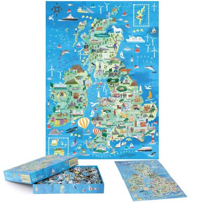 bopster Great Britain & Ireland Jigsaw Puzzle 1000 pcs