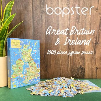 bopster Puzzle Grande-Bretagne & Irlande 1000 pcs 5