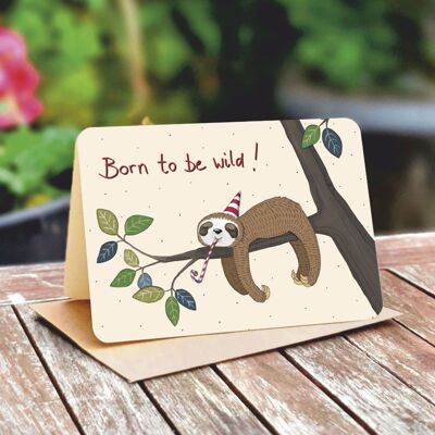 Natural paper double card 5108