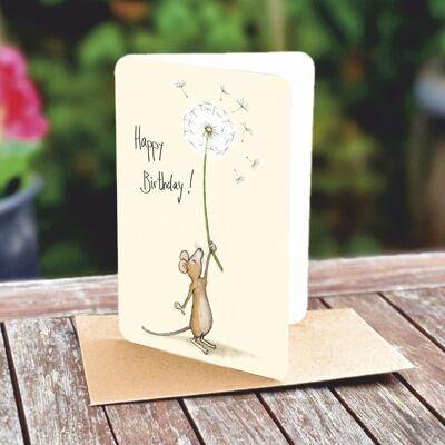Natural paper double card 5114