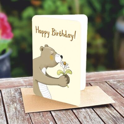 Natural paper double card 5116