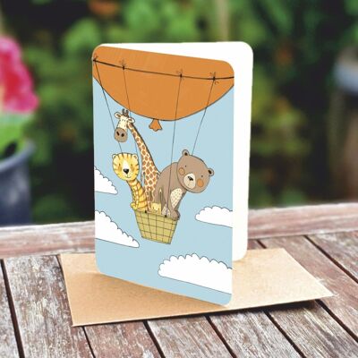 Natural paper double card 5118