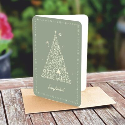 Natural paper double card 5119