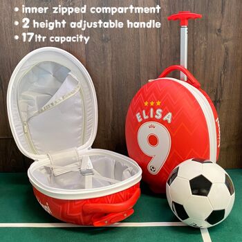 boppi Tiny Trekker - Valise de Football Rouge 8