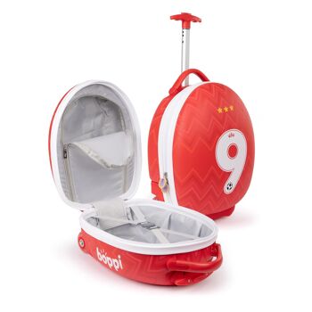 boppi Tiny Trekker - Valise de Football Rouge 10