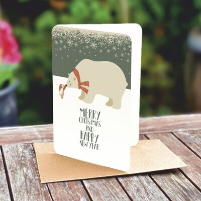 Natural paper double card 5127