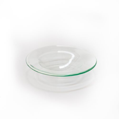 Natural Oil and Wax Burner Glass Dish, Glass plate