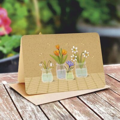 Natural paper double card 5130
