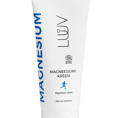 Natural Magnesium cream, 200ml, Ecocert COSMOS