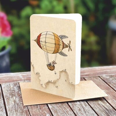 Natural paper double card 5135
