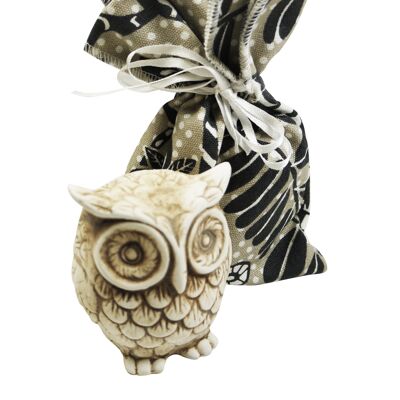 Pouch Paradise Black 1 Owl in Scented Plaster