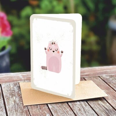 Natural paper double card 5140