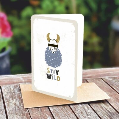 Natural paper double card 5141