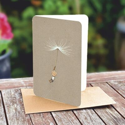 Natural paper double card 5143