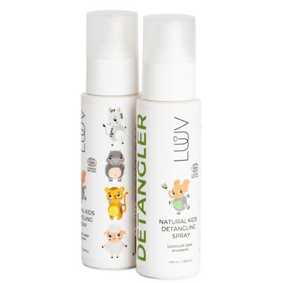 Spray démêlant naturel pour enfants, 100 ml, Ecocert COSMOS