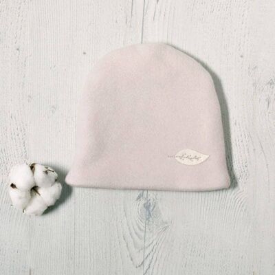 Lined organic cotton fleece hat