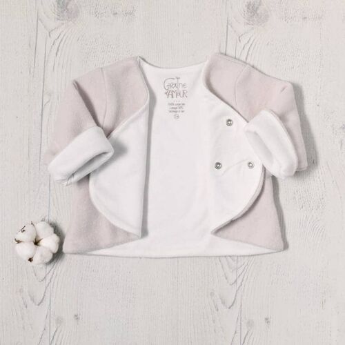 Brassière coton bio doublée polaire