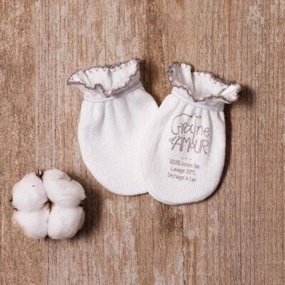 Anti-scratch gloves in organic cotton