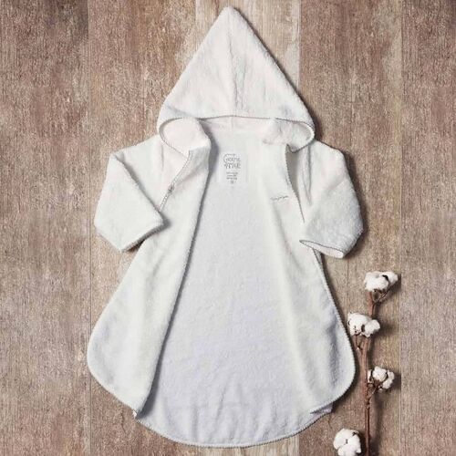 Peignoir bébé en coton bio