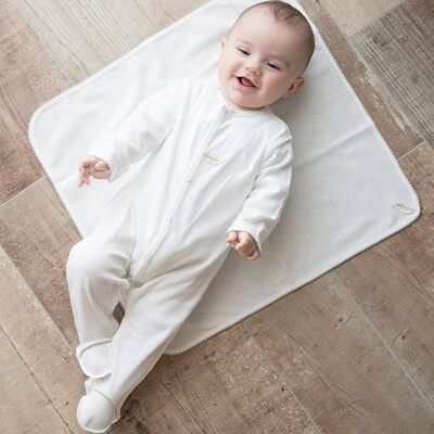 Pijama unisex de punto calado de algodón orgánico
