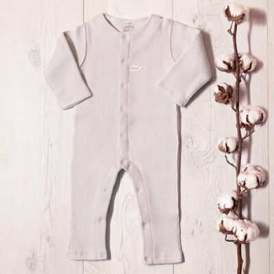 Organic cotton footless fleece pajamas