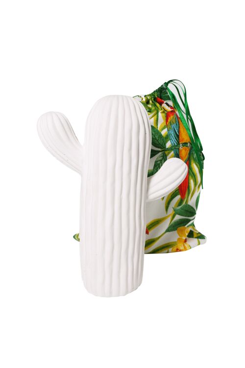 Cactus Alba GM Blanc en Plâtre Parfumé