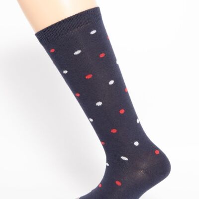 Blue Polka Dot Baby Sock