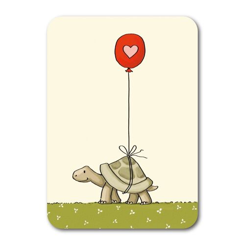 hello - turtle - kids notebook paper greeting card – everyday balloons