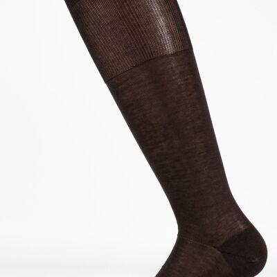 Long Classic Sock With Anthracite English Cuff