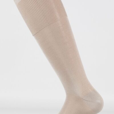 Klassische lange Socke mit englischem Bündchen Farbe: Grau