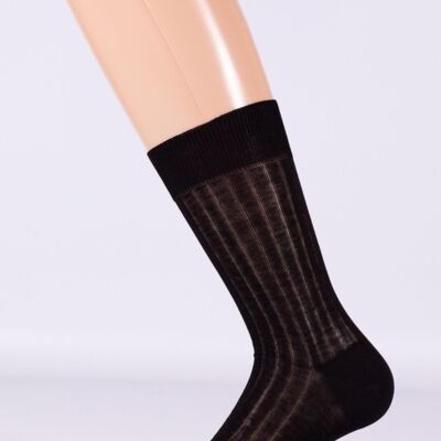 Short Ribbed Sock Color : Black
