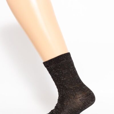 Links Black And Silver Lurex Baby Socks