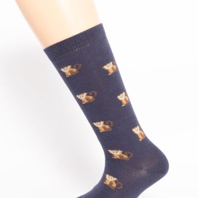 Baby Sock Avion Patterned Monkey