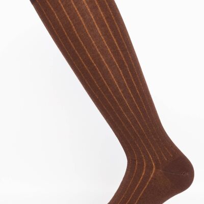 Brown And Orange Double Face Men's Sock