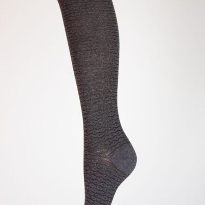 Links Perforated Sock Anthracite Background