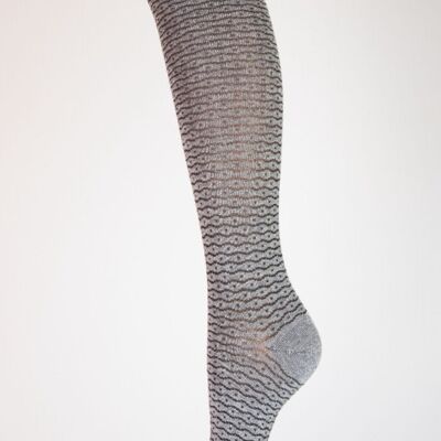 Links Perforated Sock Gray Background